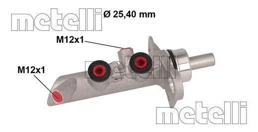 METELLI D1: 25,40 mm, Aluminium Master cylinder 05-0891 buy