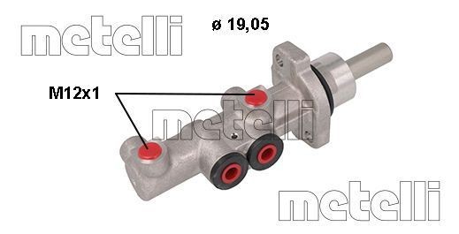 Great value for money - METELLI Brake master cylinder 05-1117