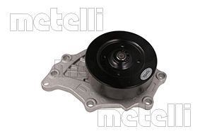 24-1291 METELLI Water pumps TOYOTA with seal, Mechanical, Metal, Water Pump Pulley Ø: 109,8 mm, for v-ribbed belt use
