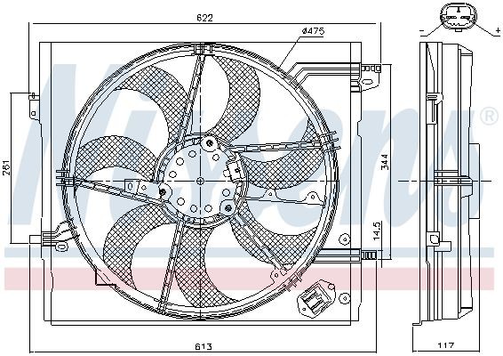 OEM-quality NISSENS 85935 Radiator cooling fan
