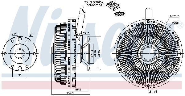 OEM-quality NISSENS 86204 Engine fan clutch