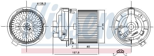 OEM-quality NISSENS 87508 Interior blower