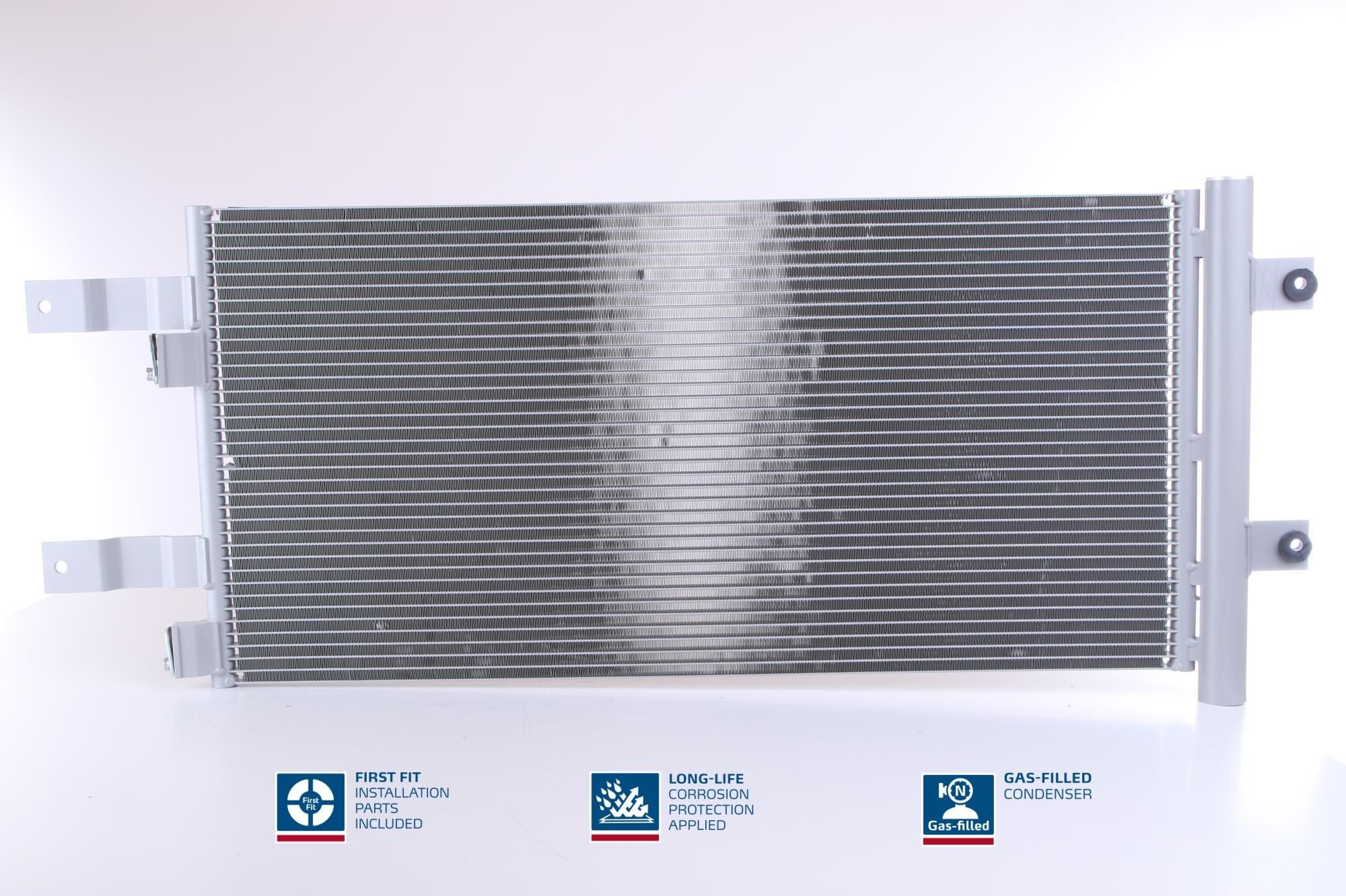 NISSENS 941073 Air conditioning condenser with dryer, Aluminium, 767mm, R 134a, R 1234yf
