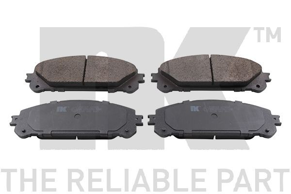 2245107 NK Brake pad set LEXUS not prepared for wear indicator, with anti-squeak plate, without accessories