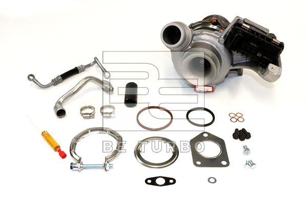 BE TURBO Exhaust Turbocharger, with oil supply line, with oil drain line, with attachment material, >> BE TURBOLADER SUPERKIT << Turbo 127897SK1 buy