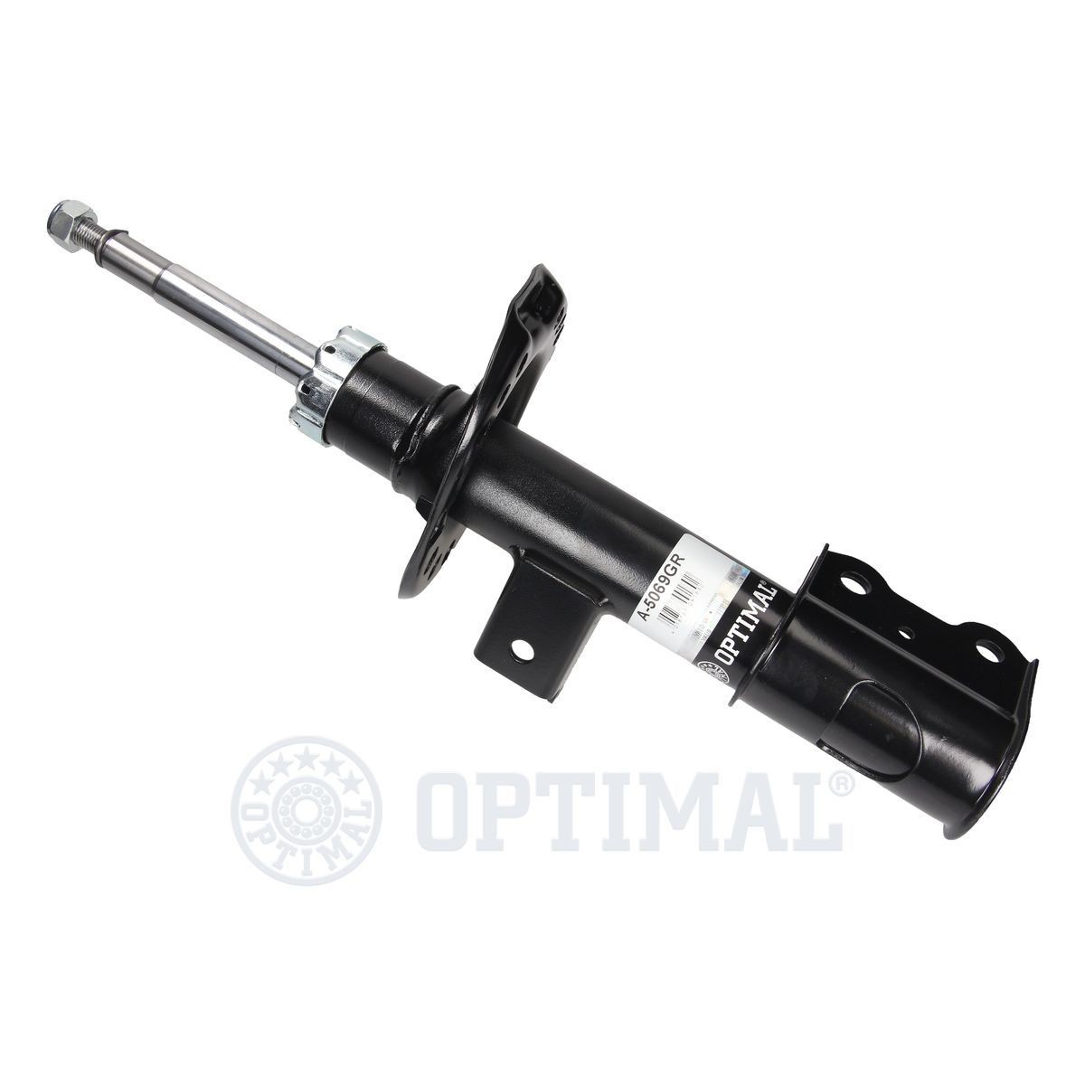 OPTIMAL A-5069GR Shock absorber Front Axle Right, Gas Pressure, Twin-Tube, Suspension Strut, Top pin, Bottom Clamp, M14x1,5