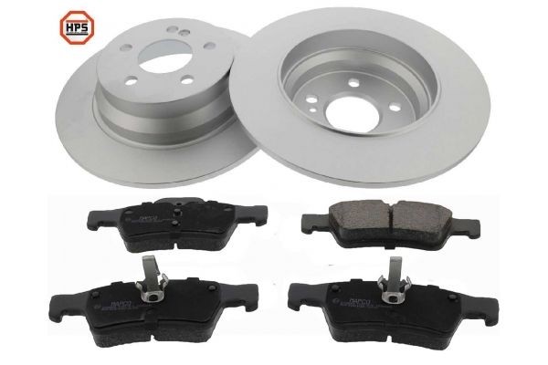 Brake discs and pads set 47811HPS Mercedes W222 S350d (222.020, 222.120) 286hp 210kW MY 2019
