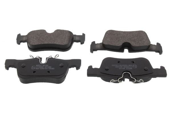 MAPCO 6640 Brake pad set Rear Axle, prepared for wear indicator, excl. wear warning contact