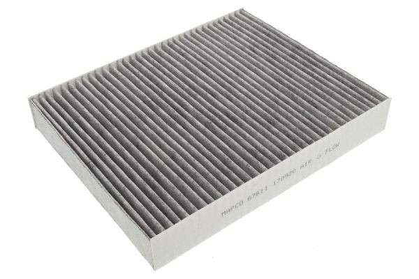 MAPCO 67611 Pollen filter Activated Carbon Filter, 277 mm x 225 mm x 40 mm