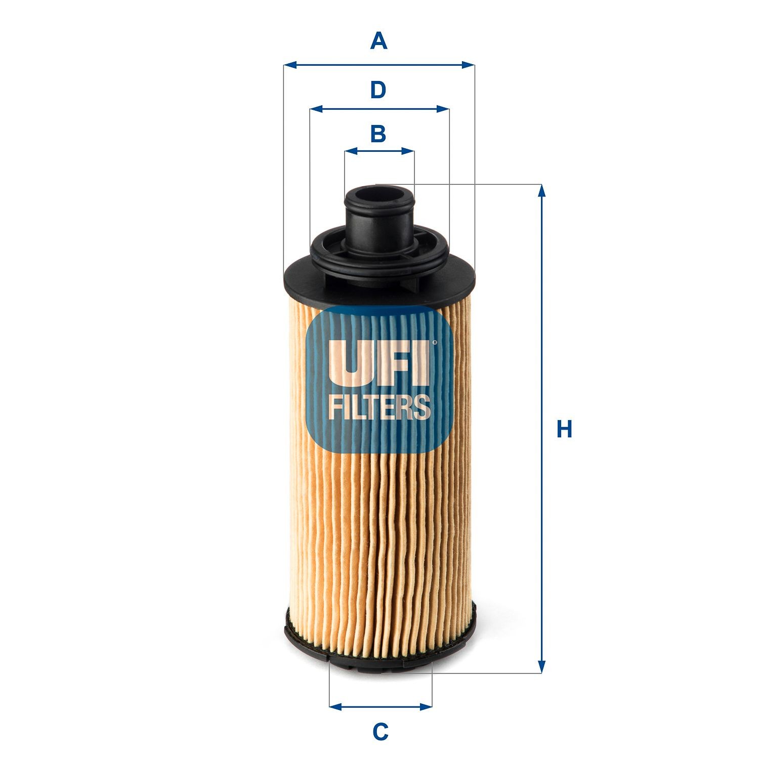 UFI Inner Diameter 2: 24,5, 23,5mm, Ø: 65,5, 47,5mm, Height: 168, 168,0mm Oil filters 25.127.00 buy