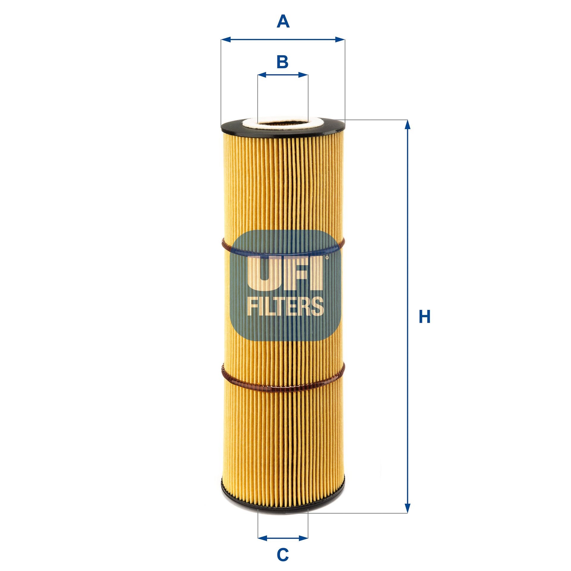 UFI Filtereinsatz Innendurchmesser 2: 41,5mm, Ø: 91mm, Höhe: 282mm Ölfilter 25.181.00 kaufen