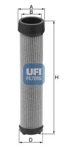 UFI 108, 113 mm Secondary Air Filter 27.540.00 buy