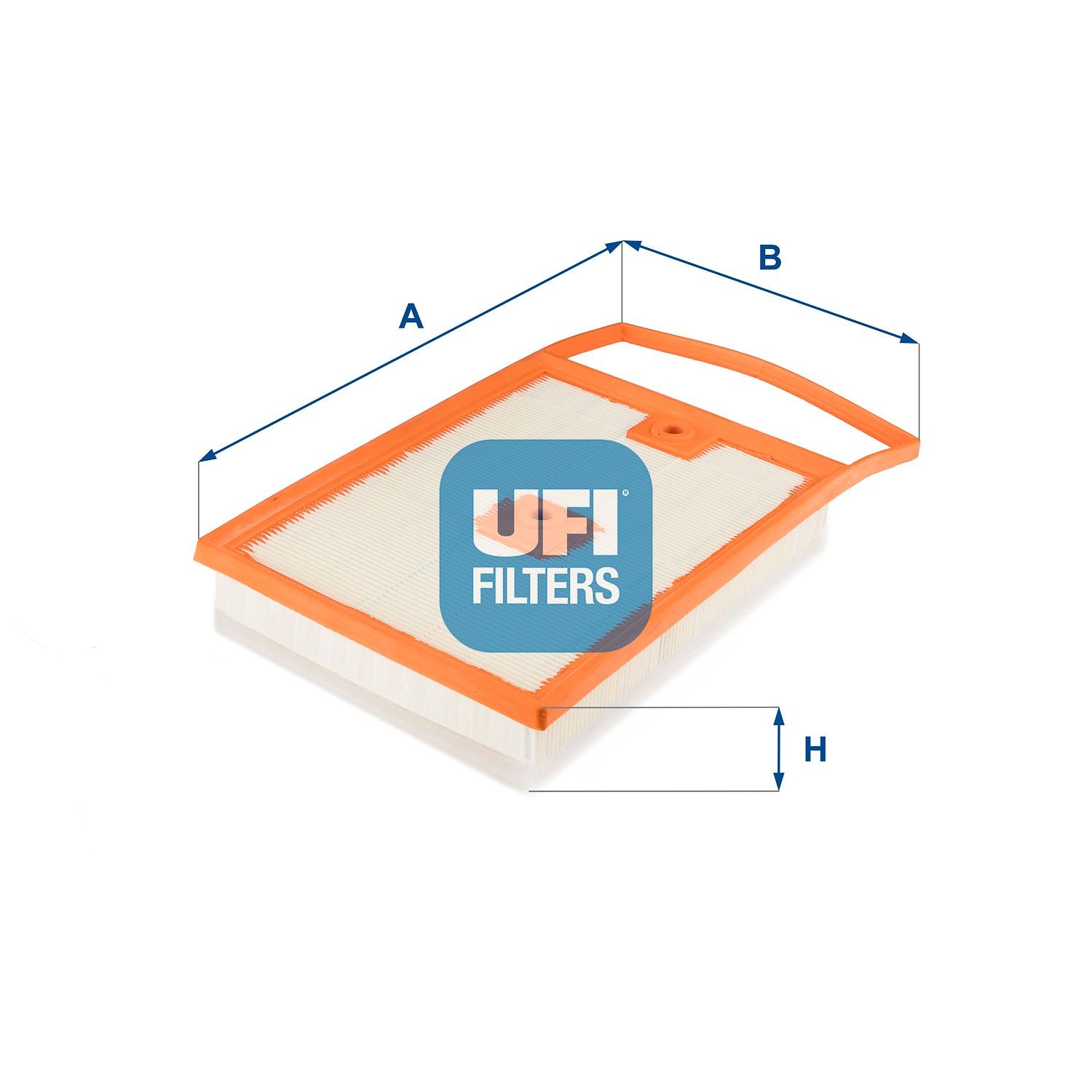 UFI 49mm, 206mm, 349mm, Filter Insert Length: 349mm, Width: 206mm, Height: 49mm Engine air filter 30.692.00 buy
