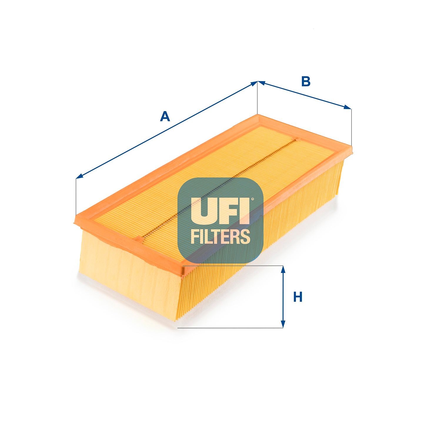 UFI 89mm, 141mm, 347mm, Filter Insert Length: 347mm, Width: 141mm, Height: 89mm Engine air filter 30.719.00 buy