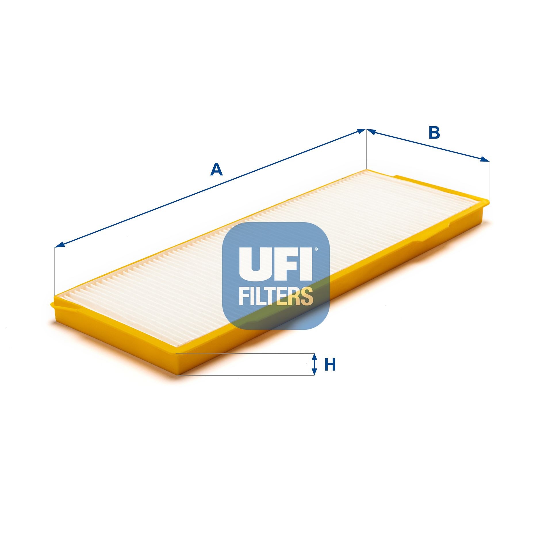 UFI Particulate Filter, 375 mm x 135 mm x 20 mm Width: 135mm, Height: 20mm, Length: 375mm Cabin filter 53.289.00 buy