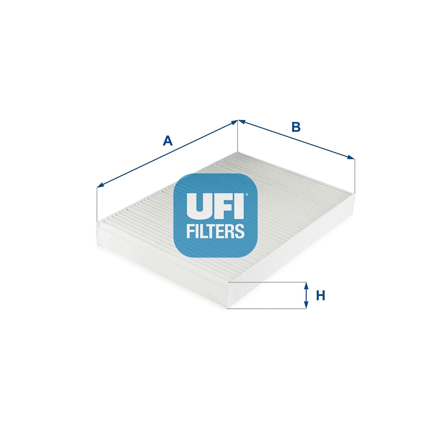 UFI Particulate Filter, 335 mm x 238 mm x 40 mm Width: 238mm, Height: 40mm, Length: 335mm Cabin filter 53.314.00 buy