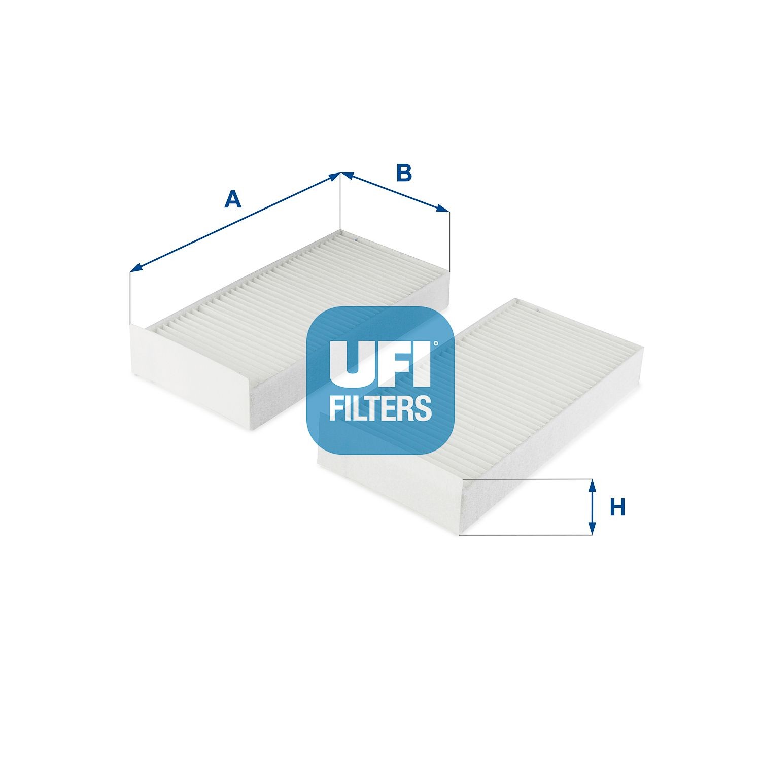 UFI Particulate Filter, 231 mm x 113 mm x 32 mm Width: 113mm, Height: 32mm, Length: 231mm Cabin filter 53.332.00 buy