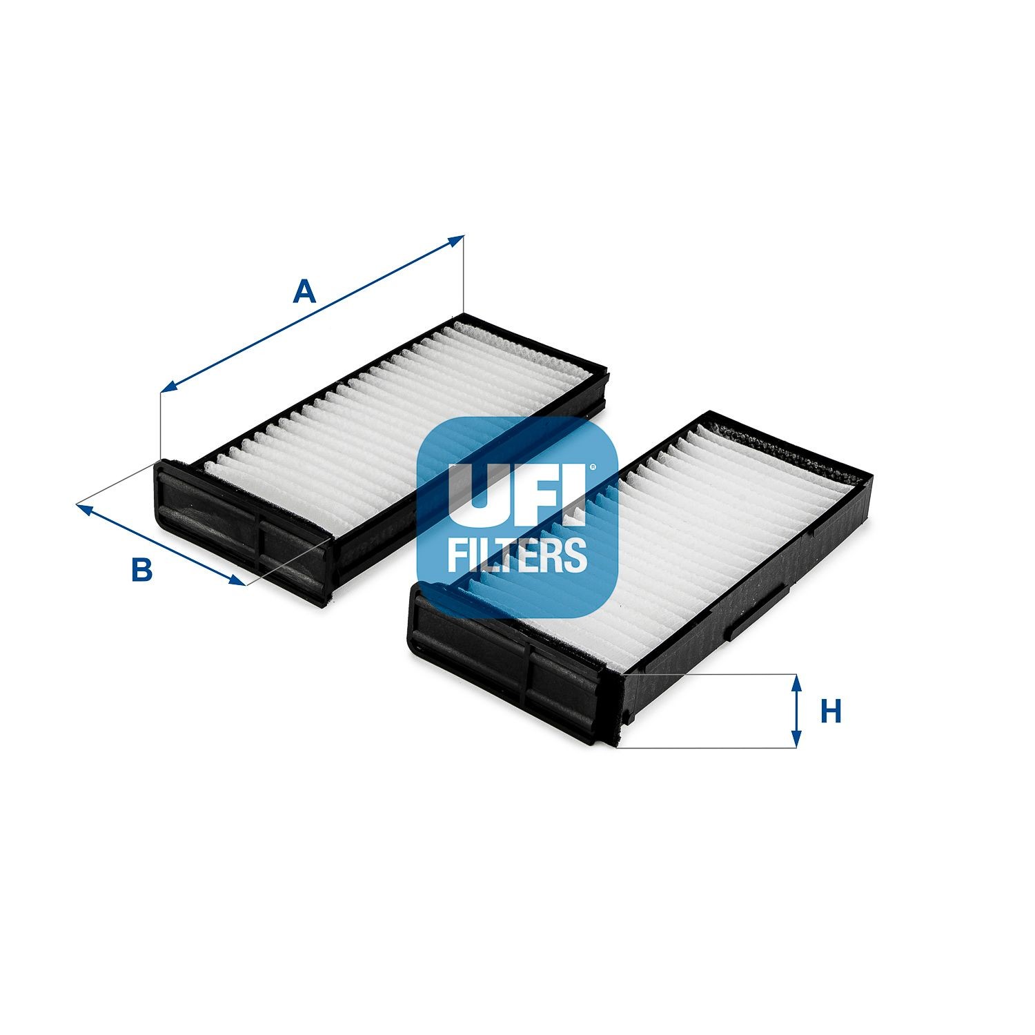 UFI Particulate Filter, 227 mm x 100 mm x 37 mm Width: 100mm, Height: 37mm, Length: 227mm Cabin filter 53.338.00 buy