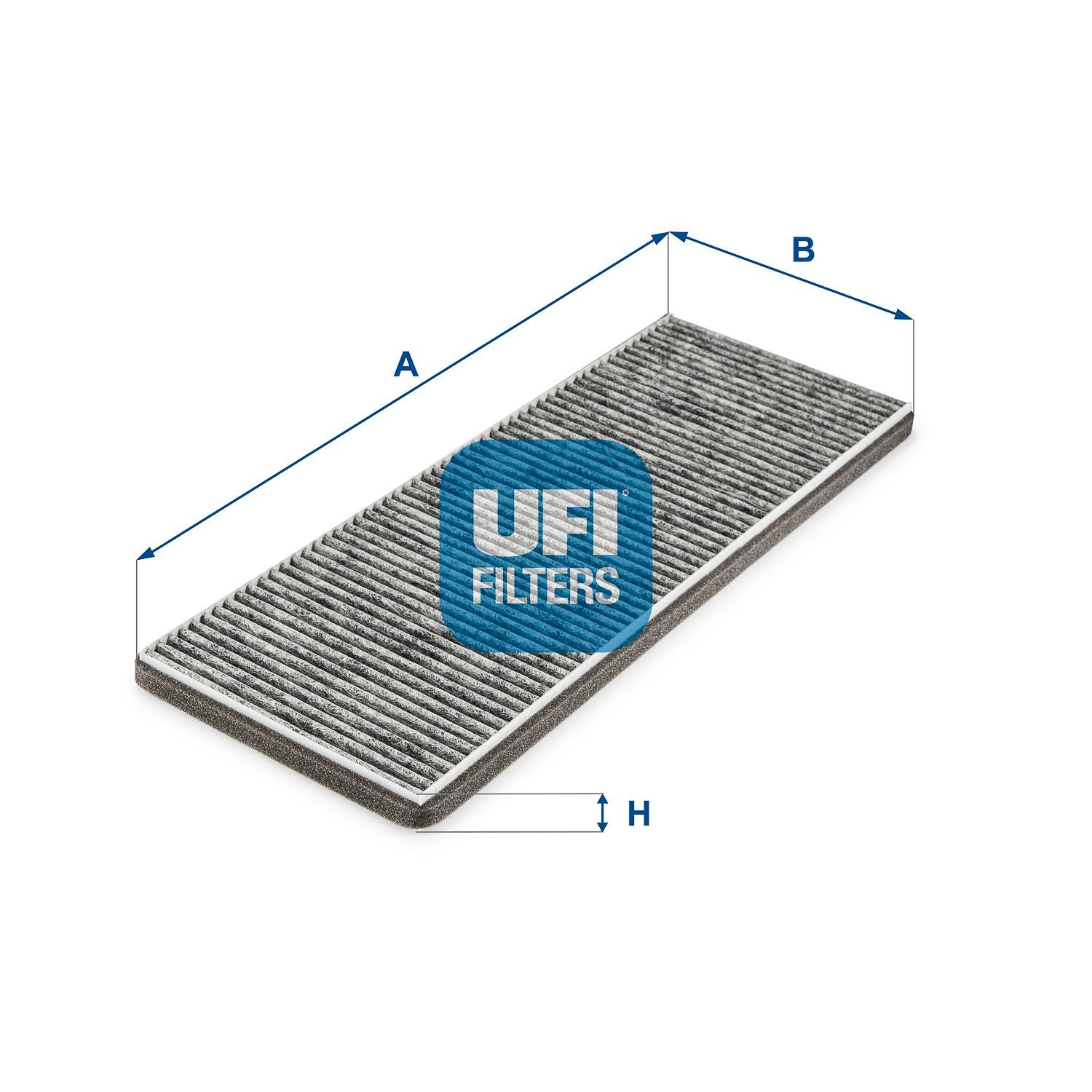 UFI Activated Carbon Filter, 420 mm x 153 mm x 17 mm Width: 153mm, Height: 17mm, Length: 420mm Cabin filter 54.277.00 buy