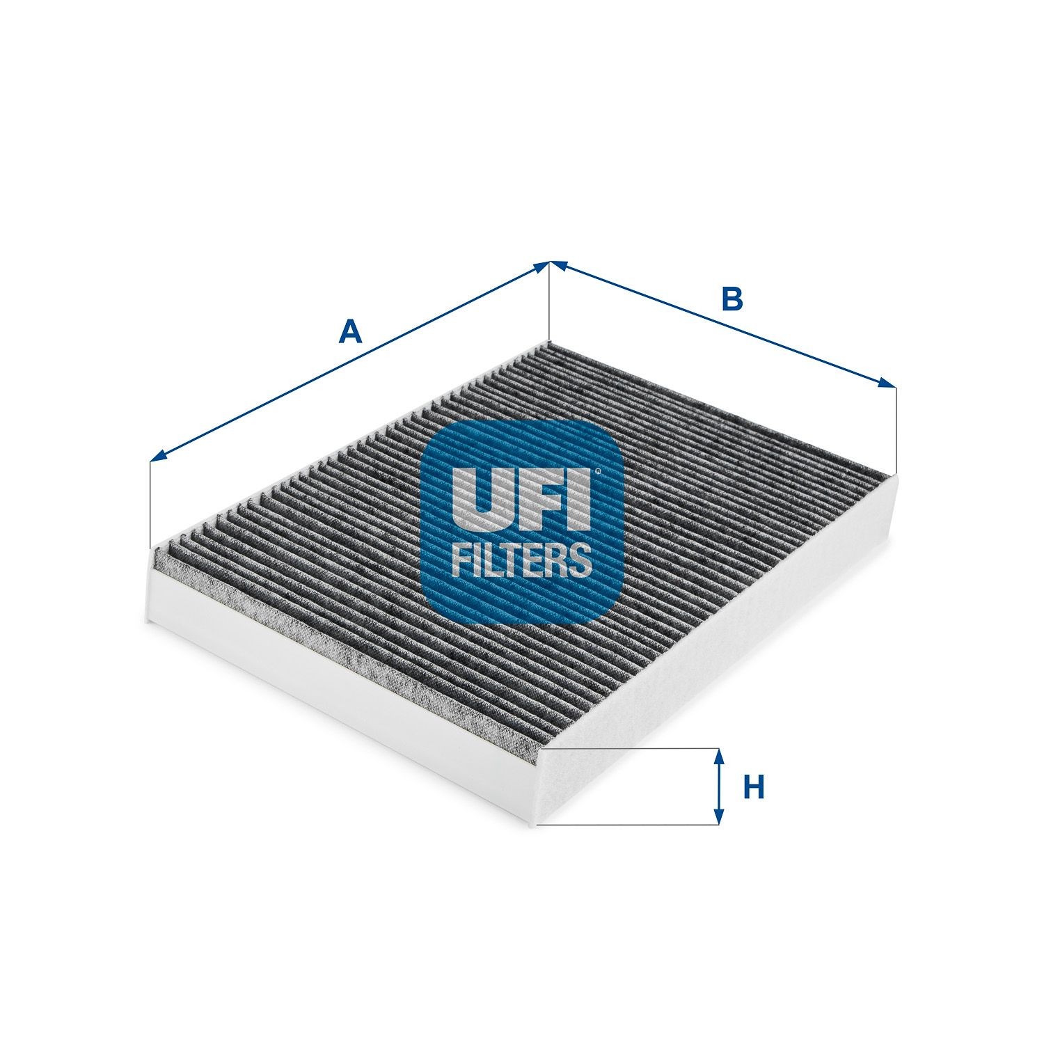 UFI 54.293.00 Pollen filter Activated Carbon Filter, 335 mm x 235 mm x 40 mm