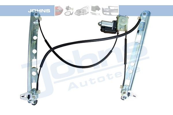 JOHNS 60 22 42-26 Window regulator Right Front, Operating Mode: Electric, with electric motor, with comfort function
