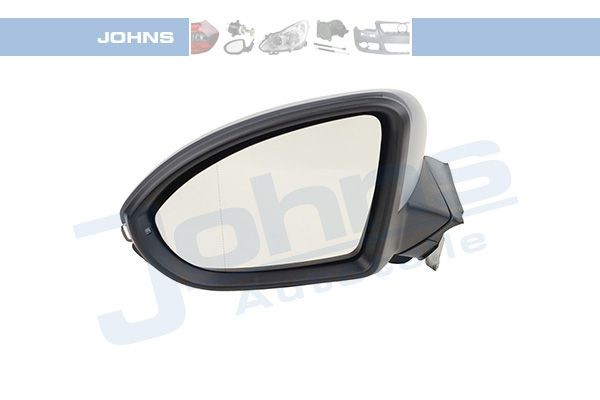 JOHNS 95 45 37-24 Wing mirror Left, for electric mirror adjustment, Aspherical, Heatable, Electronically foldable, primed