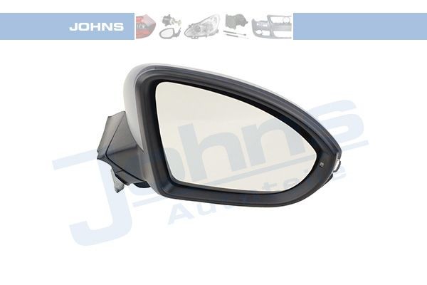 JOHNS 95 45 38-24 Wing mirror Right, with automatic passenger mirror lowering, for electric mirror adjustment, Convex, Heatable, Electronically foldable, primed