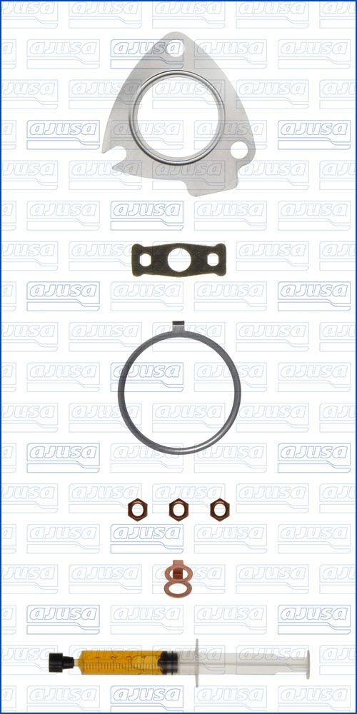 JTC11987 AJUSA Exhaust mounting kit LAND ROVER with studs, syringe with oil, with gaskets/seals
