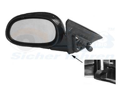 VAN WEZEL Right, Complete Mirror, Convex, Internal Adjustment, Control: cable pull Side mirror 2525804 buy