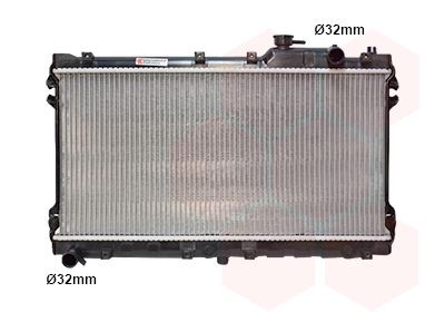 VAN WEZEL 27002087 Engine radiator Aluminium, 320 x 650 x 20 mm, Brazed cooling fins