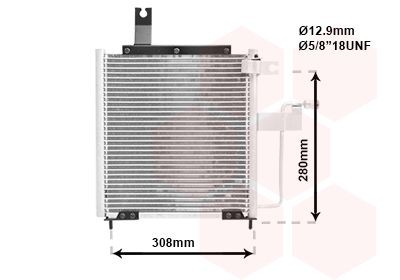 Mazda DEMIO Air conditioner parts - Air conditioning condenser VAN WEZEL 27005197