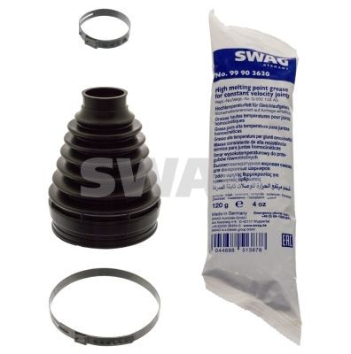 Cv joint gaiter SWAG Front Axle, transmission sided, Thermoplast - 10 10 1942