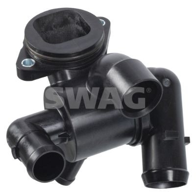 30 10 2436 SWAG Coolant thermostat SEAT Opening Temperature: 87°C, with seal, with housing