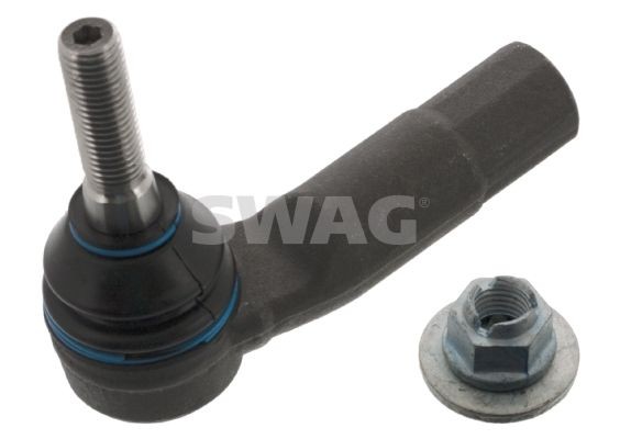 74 10 2847 SWAG Tie rod end ALFA ROMEO Front Axle Left, with nut