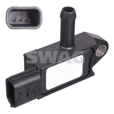 SWAG Number of connectors: 3 Sensor, exhaust pressure 82 10 0854 buy