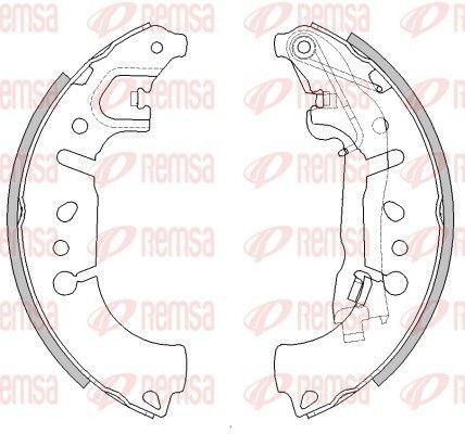 Original 4446.00 REMSA Drum brake shoe support pads FIAT