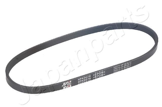 JAPANPARTS 670mm, 4 Number of ribs: 4, Length: 670mm Alternator belt DV-4PK0670 buy
