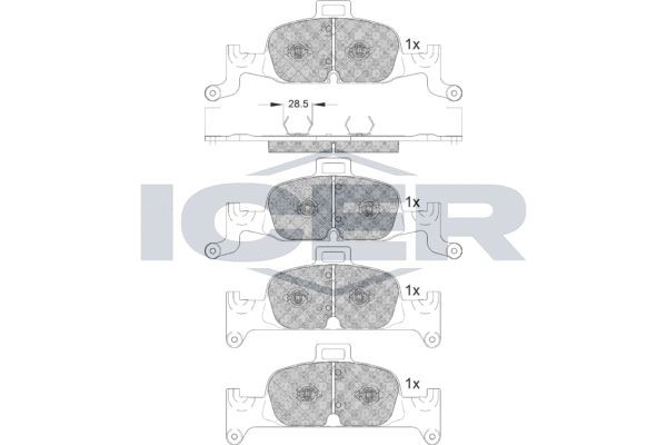 Audi A5 Set of brake pads 12855734 ICER 182279 online buy