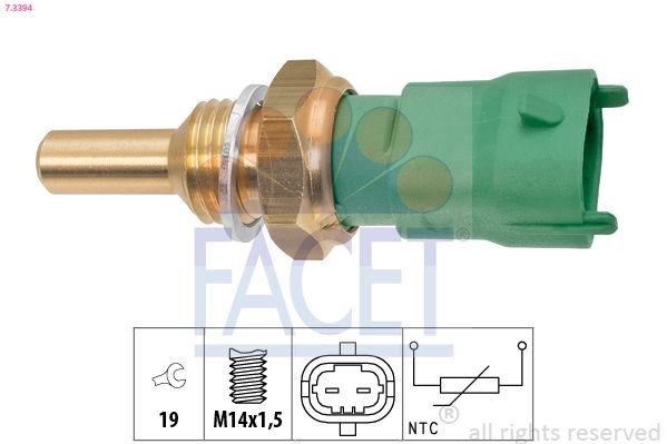 FACET 7.3394 Sensor, Kühlmitteltemperatur für DAF CF 65 LKW in Original Qualität