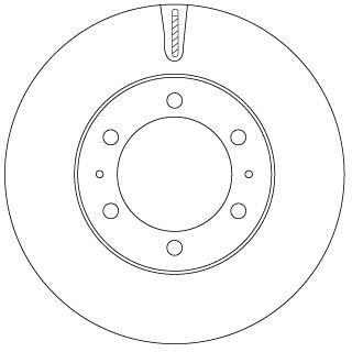 TRW DF7827S Brake disc 318x28mm, 6x139,7, Vented, Painted