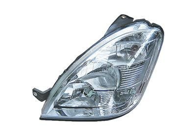 VAN WEZEL 2815961 Headlight Left, H7, H1, Crystal clear, for right-hand traffic, with motor for headlamp levelling, PX26d