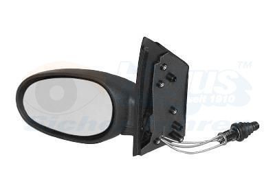 VAN WEZEL 2910803 Wing mirror Left, Complete Mirror, Convex, Internal Adjustment, Control: cable pull