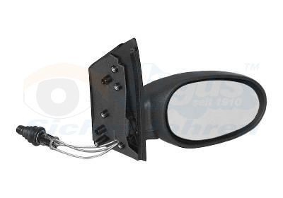 VAN WEZEL 2910804 Wing mirror Right, Complete Mirror, Convex, Internal Adjustment, Control: cable pull