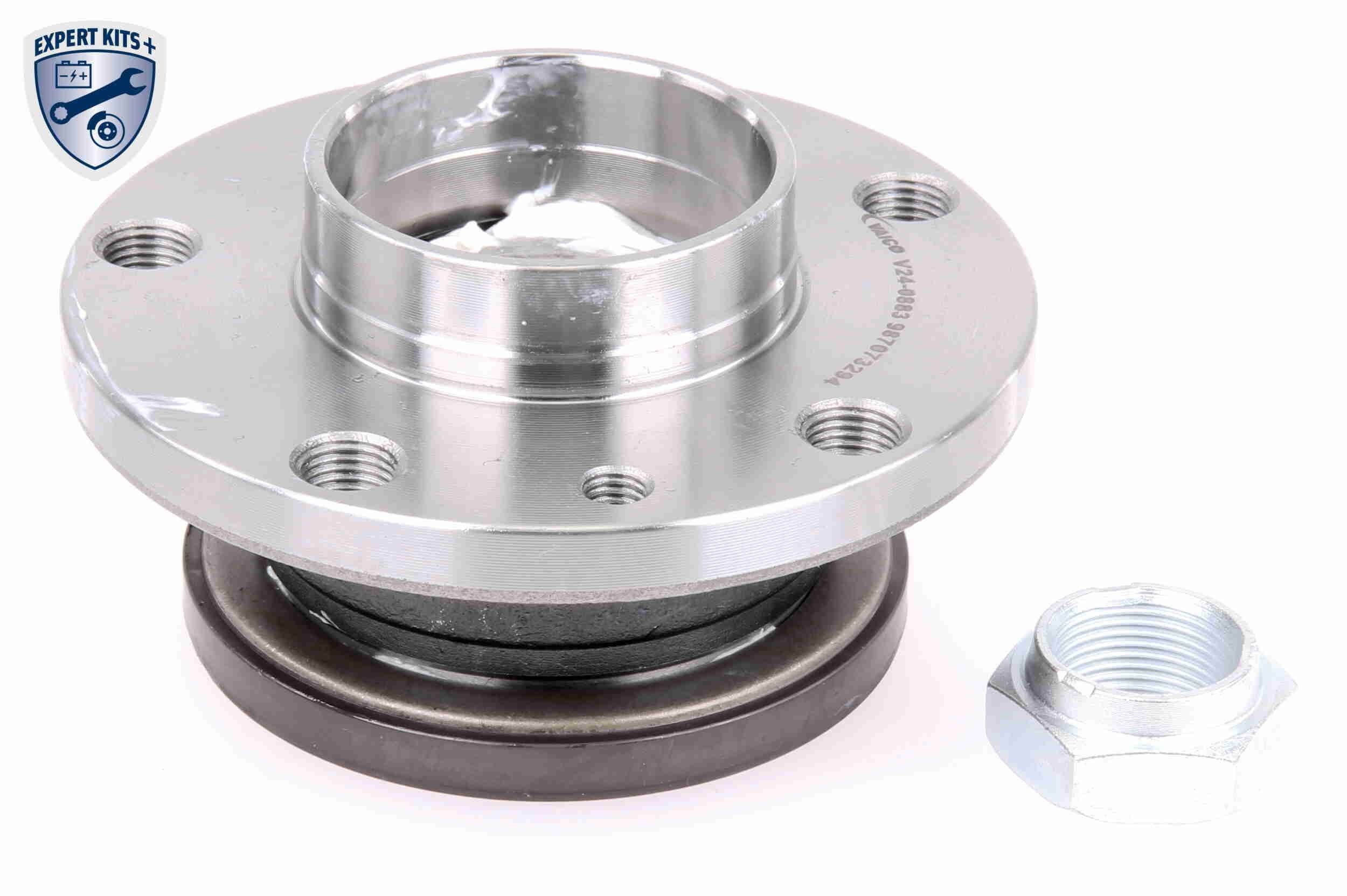 VAICO V24-0883 Wheel bearing kit Front Axle, Rear Axle, EXPERT KITS +, with integrated magnetic sensor ring, 116,5 mm