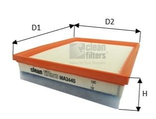 MA3445 CLEAN FILTER Air filters DAIHATSU 47mm, Filter Insert