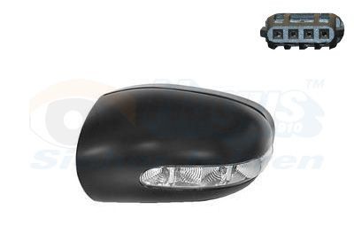 VAN WEZEL 3041841 Cover, outside mirror Left, primed, with position light, with indicator