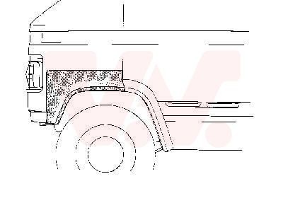 VAN WEZEL 3050.55 Side panel Rover 2000 P6