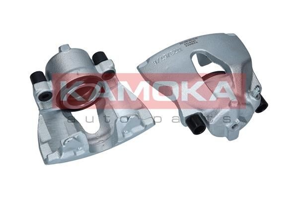 KAMOKA JBC0122 Brake caliper Grey Cast Iron, Front Axle Right, without electric motor