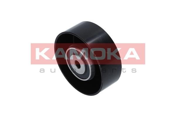 KAMOKA R0015 Deflection / Guide Pulley, v-ribbed belt with attachment material, with screw