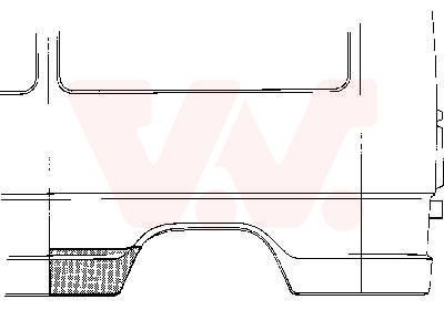VAN WEZEL 3070142 Side panel MERCEDES-BENZ AMG GT in original quality